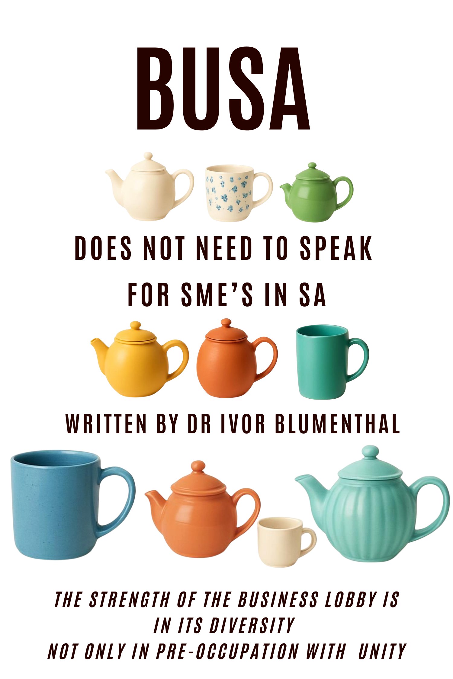 BUSA Does Not Need to Speak for SME's in SA
